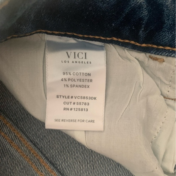 VICI Stretch Pintuck Barrel Jeans NWT - SZ 26 - Picture 8 of 11